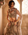 Lehenga - Light Brown J414